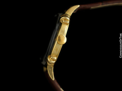 1949 Jaeger-LeCoultre Vintage Mens Midsize Watch, Beautiful Case - 14K Gold