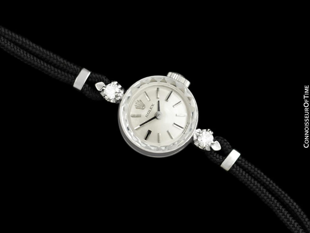 1960's Rolex Ladies Dress Watch with Original Box, Silver Dial - 14K W 1960's Rolex Ladies Dress Watch with Original Box, Silver Dial - 14K W