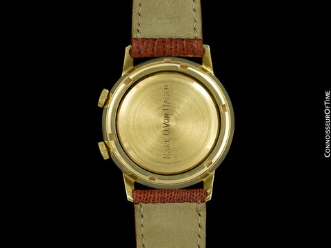 1960's Tiffany & Co. Mens Vintage Classic Alarm Reveil Watch - 14K Gold