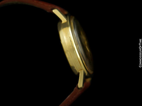 1960's Tiffany & Co. Mens Vintage Classic Alarm Reveil Watch - 14K Gold