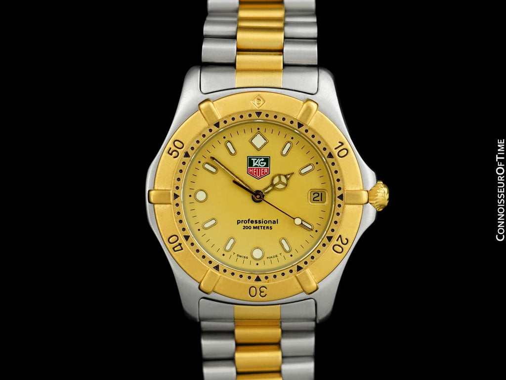 Heuer 2000 Gold Tag Heuer Mens TAG Heuer Professional 2000 Mens