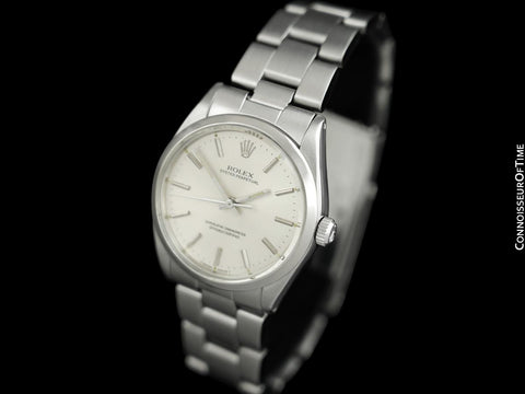 1988 Rolex Oyster Perpetual Vintage Mens Watch, Ref. 1002 - Stainless Steel