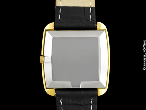 1969 Omega De Ville Mens Retro Dress Handwound TV Watch - 18K Gold Plated & Stainless Steel