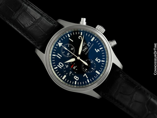 IWC Fliegeruhr Pilot's Automatic Chronograph Stainless Steel Watch - *As New* with Box & Papers