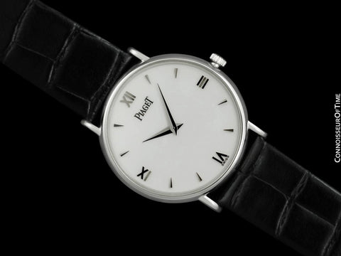 Piaget Altiplano Mens Very Elegant Midsize Unisex Luxuy Watch - 18K White Gold