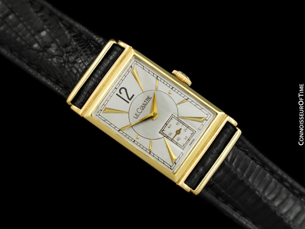 1944 Jaeger-LeCoultre Vintage Mens Art Deco Dress Watch - 14K Gold - Connoisseur of Time 1944 Jaeger-LeCoultre Vintage Mens Art Deco Dress Watch - 14K Gold - Connoisseur of Time