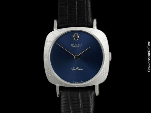 1972 Rolex Cellini Classic Vintage Ladies Handwound Watch, Ref. 3808 - 18K White Gold