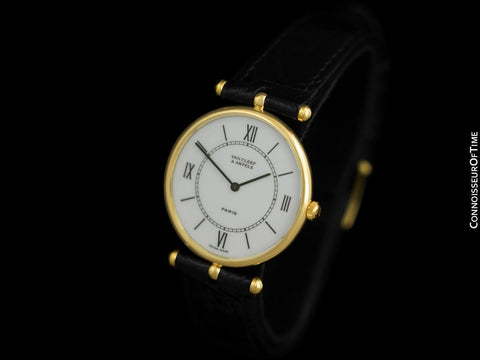 Van Cleef & Arpels VCA (likely by Piaget) La Collection Mens Midsize Unisex Watch - 18K Gold