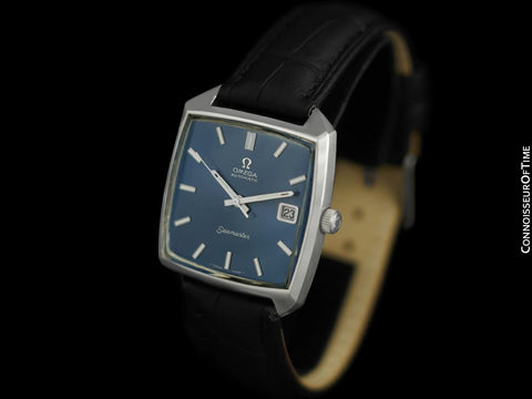 1970's Omega Seamaster Compressor Mens Vintage Watch with 565 Movement, Automatic, Quick-Setting Date - Stainless Steel