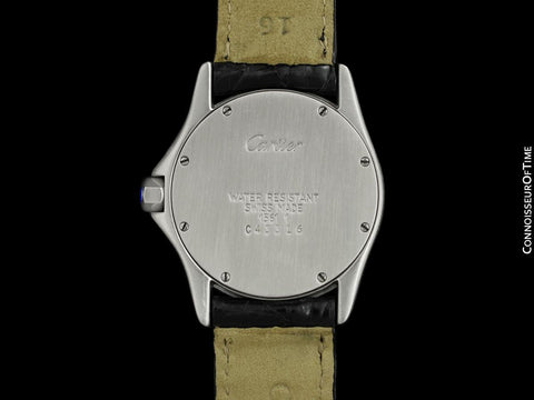 Cartier Santos Ronde Mens Midsize Unisex Stainless Steel Watch, W20027K1 - New Cartier Movement