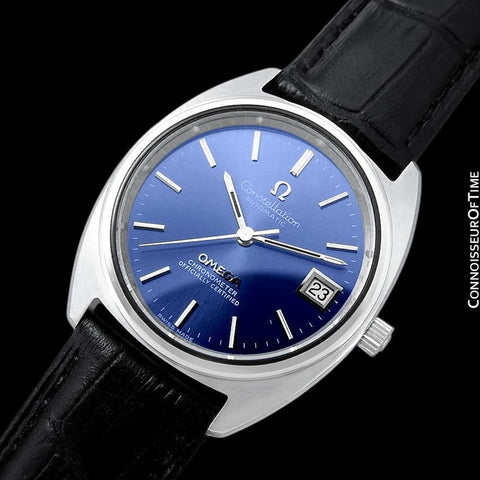 1971 Omega Constellation "C" Chronometer Vintage Mens Calendar Date Watch - Stainless Steel