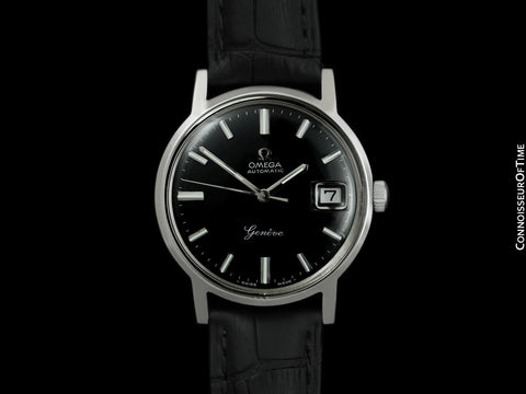 1969 Omega Geneve Vintage Mens Cal. 565 Automatic Watch with Quick-Setting Date -  Stainless Steel