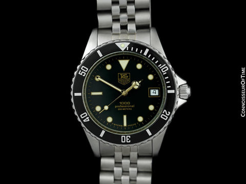 TAG Heuer Professional 1000 Mens Submariner Divers Watch - Stainless Steel - 980.020B