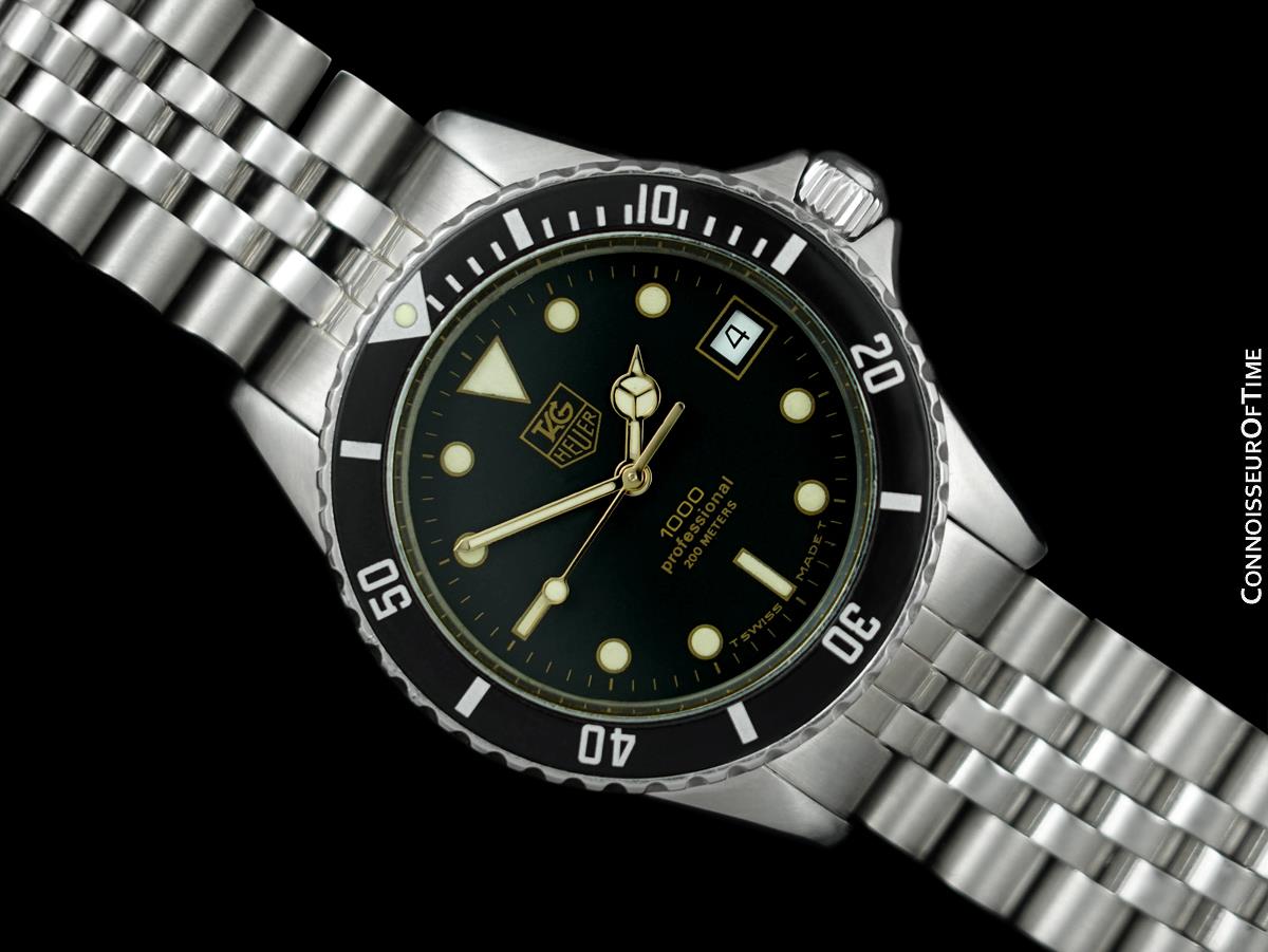 TAG Heuer プロフェッショナル ダイバーズウォッチ 980 020B TAG Heuer Professional 1000 Mens Submariner Divers Watch