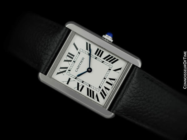 Cartier Tank Solo Large Mens Stainless Steel W5200003 Watch - *New*