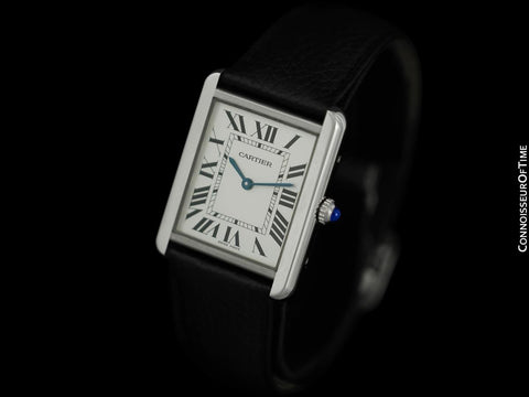 Cartier Tank Solo Large Mens Stainless Steel W5200003 Watch - *New*