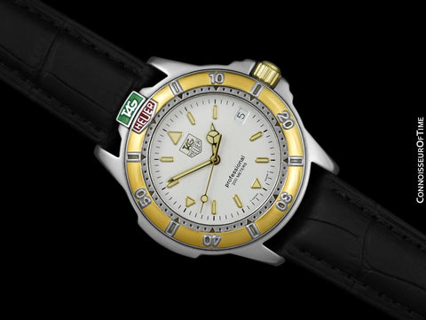 TAG Heuer Professional 4000 Full Size Mens Diver Watch - Stainless Steel & 18K Gold
