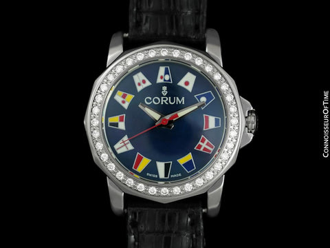 Corum Admiral's Cup Ladies Nautical Luxury Watch - Stainless Steel & Diamonds