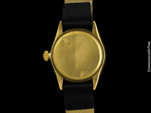 1937 Rolex Oyster Chronometer Vintage Boys Size Midsize Unisex Watch - 9K Gold