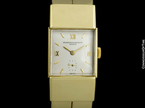 1965 Vacheron & Constantin Vintage Mens Unisex Cuff Bracelet Watch - 14K Gold