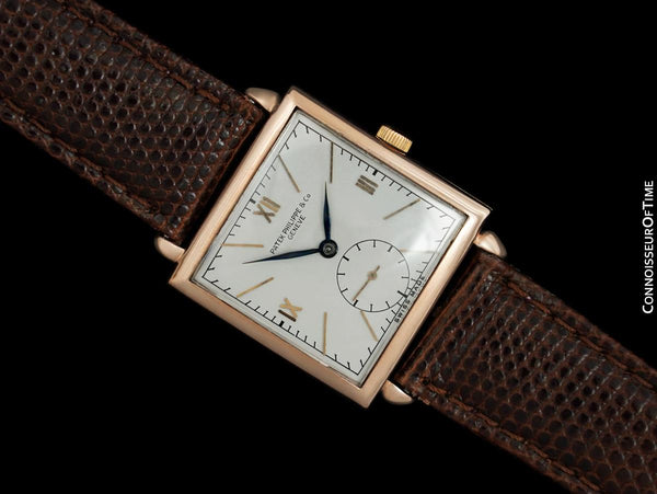 1940 Patek Philippe Vintage Mens Handwound Ref. 1432 Watch - 18K Rose Gold with Papers