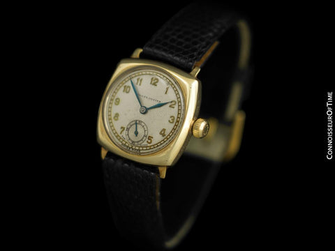 1937 Rolex Rare Early Oyster Vintage Mens 9K Gold Watch