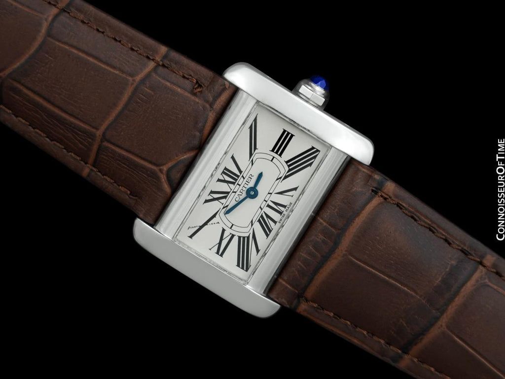 Cartier Tank Divan Ladies 2599 Watch Stainless Steel
