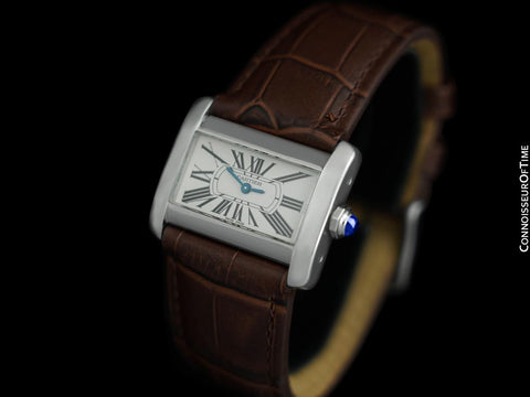 Cartier Tank Divan Ladies Ref. 2599 Watch - Stainless Steel