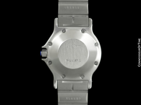 Cartier Santos Octagon Mens Unisex Watch, Automatic - Stainless Steel