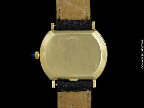 1960's Ebel Vintage Mens Unisex Handwound Dress Watch - 14K Gold & Diamonds