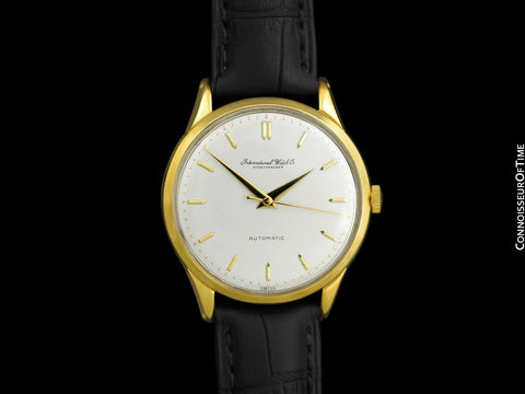 1961 IWC Vintage Mens Watch, Cal. 853 Automatic - 18K Gold Plated
