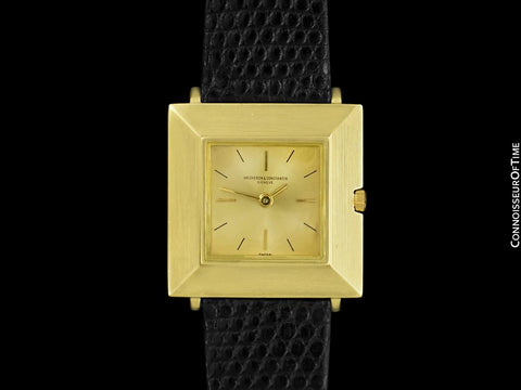 1961 Vacheron & Constantin Vintage "Extra-Flat" Modernist Mens Watch - 18K Gold