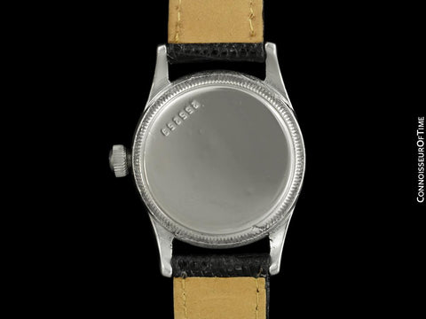 1943 Rolex Very Rare Lund & Blockley Oyster Aqua Vintage Mens Midsize World War II Era Watch - Stainless Steel
