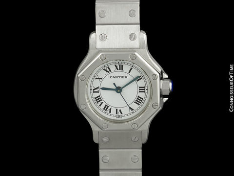 Cartier Santos Octagon Ladies Watch, Automatic - Stainless Steel