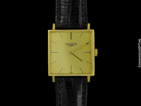 1966 Patek Philippe Vintage Mens Handwound Ultra Thin Watch, Ref. 3503 - 18K Gold