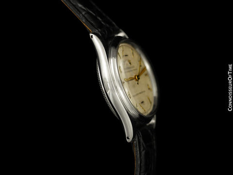 1951 Rolex Oyster Royal Mens Vintage "Shock Resisting" Watch, Stainless Steel - Classic & Rare Design