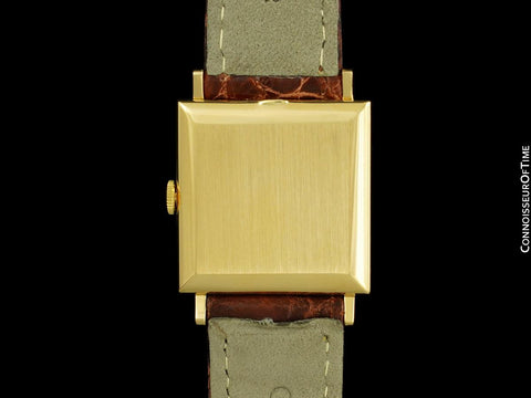 1970 Patek Philippe Vintage Mens Handwound Square Dress Watch, Ref. 3430 - 18K Gold