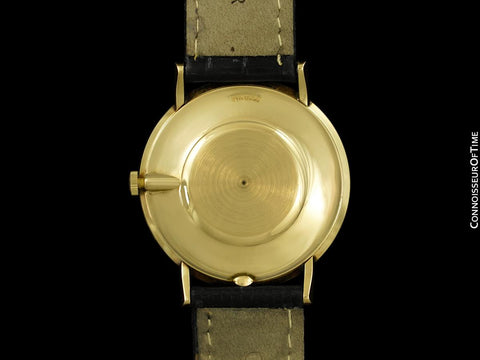 1978 Omega Vintage Mens Museum Watch, Modern Art - 14K Gold & Diamonds