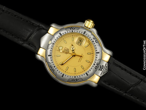 TAG Heuer Professional 6000 Ladies Divers Stainless Steel & 18K Gold Plated Watch - WH1353