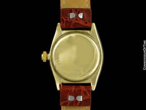1934 Rolex Early Oyster Vintage Mens Watch with Sector Dial - 9K Gold
