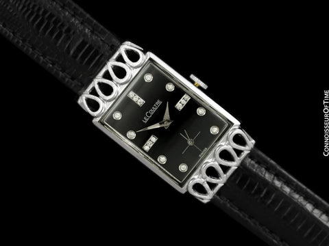 1951 Jaeger-LeCoultre Vintage Mens Watch, 18K White Gold & Diamonds - The Lowell