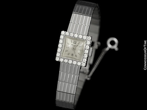 1960 Patek Philippe Vintage Ladies Ref. 3268 Watch - 18K White Gold & Factory Diamonds