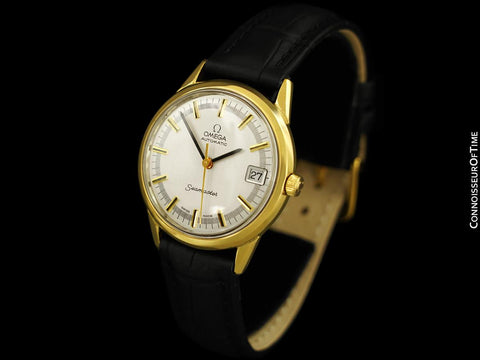 1971 Omega Seamaster Mens Vintage Cal. 563 Watch, Automatic, Date - 18K Gold Plated & Stainless Steel