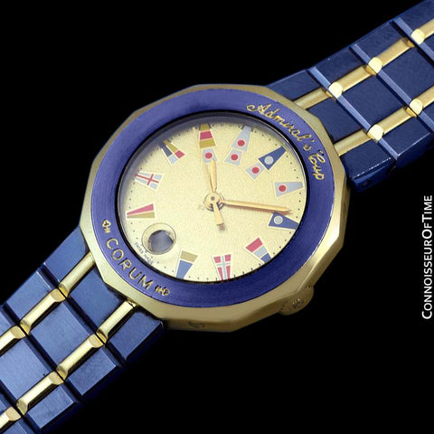 Corum Admiral's Cup Ladies Nautical Watch - Solid 18K Gold & Ceramic