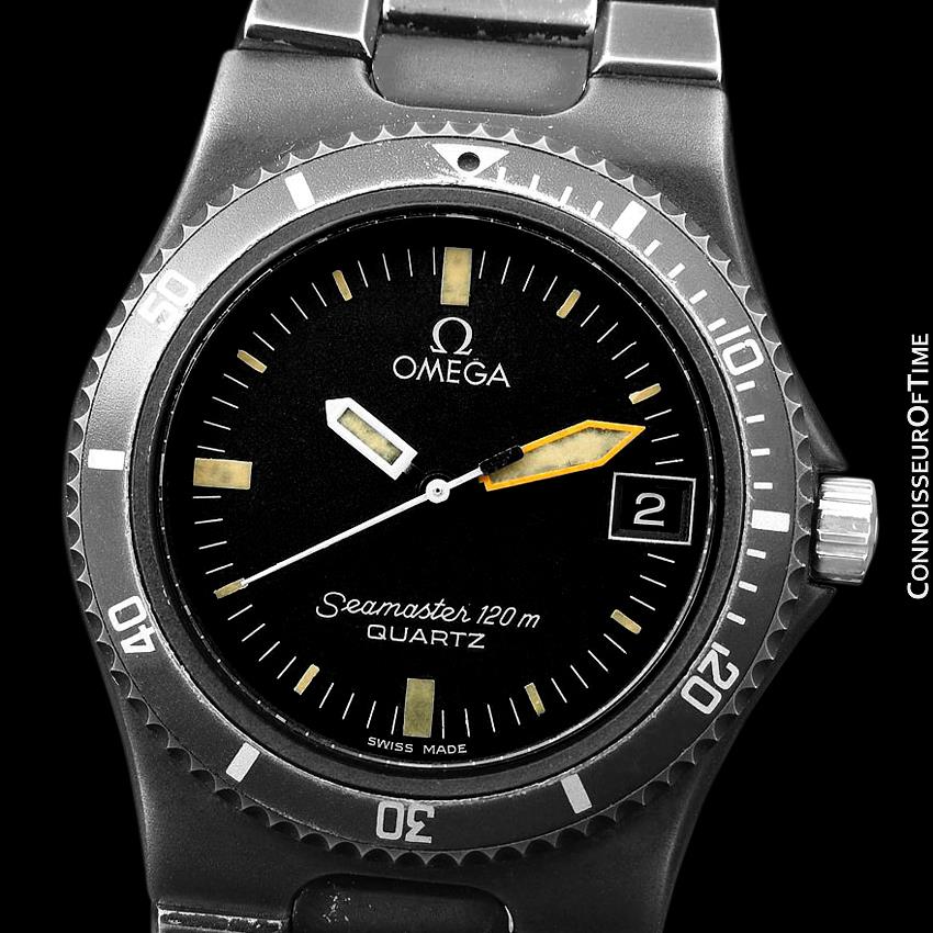 1984 Omega Seamaster Calypso 120M Vintage Mens Quartz Watch, Date