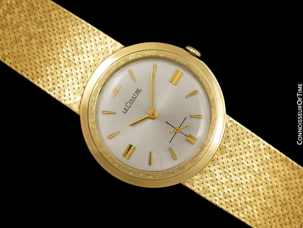 1953 Jaeger-LeCoultre Vintage Mens Modernist Dress Watch - 14K Gold