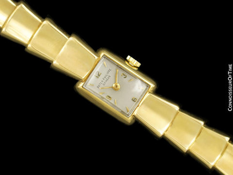 1950's Patek Philippe Vintage Ladies Ref. 3048 Watch with Bracelet - 18K Gold