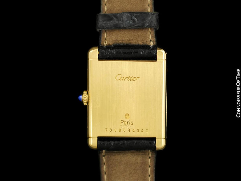 18ct yellow gold Tank Normale wristwatch. Made 1950's – Somlo London