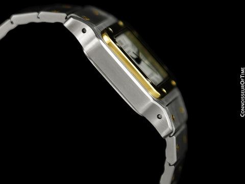 Cartier Santos Ladies Two-Tone Automatic Bracelet Watch - Stainless Steel & 18K Gold