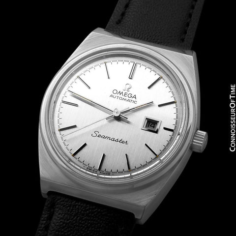 1974 Omega Seamaster Unisex Midsize Vintage Retro Dive Watch, Date - Stainless Steel